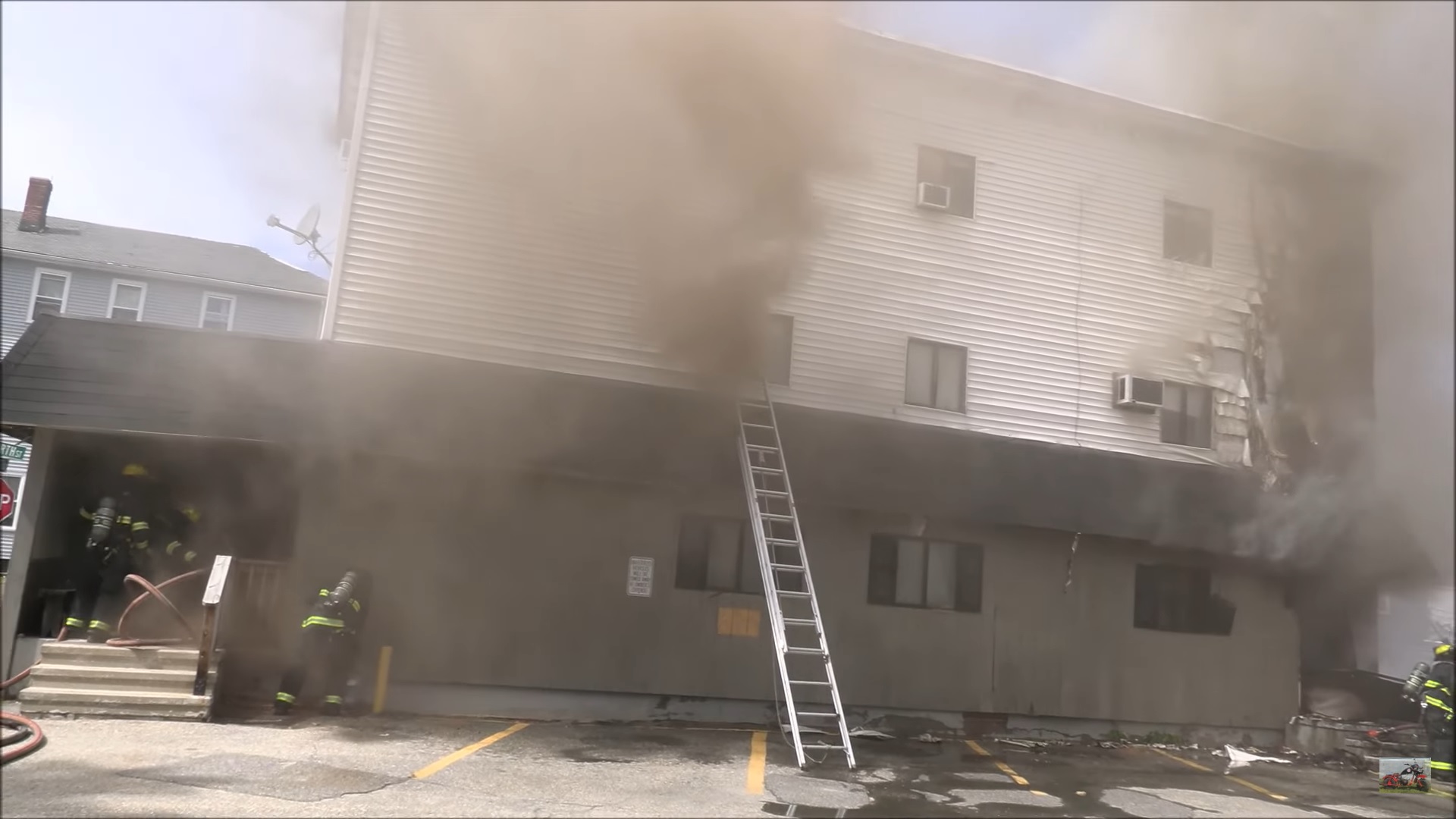 Video: 3-alarm fire in Massachusetts