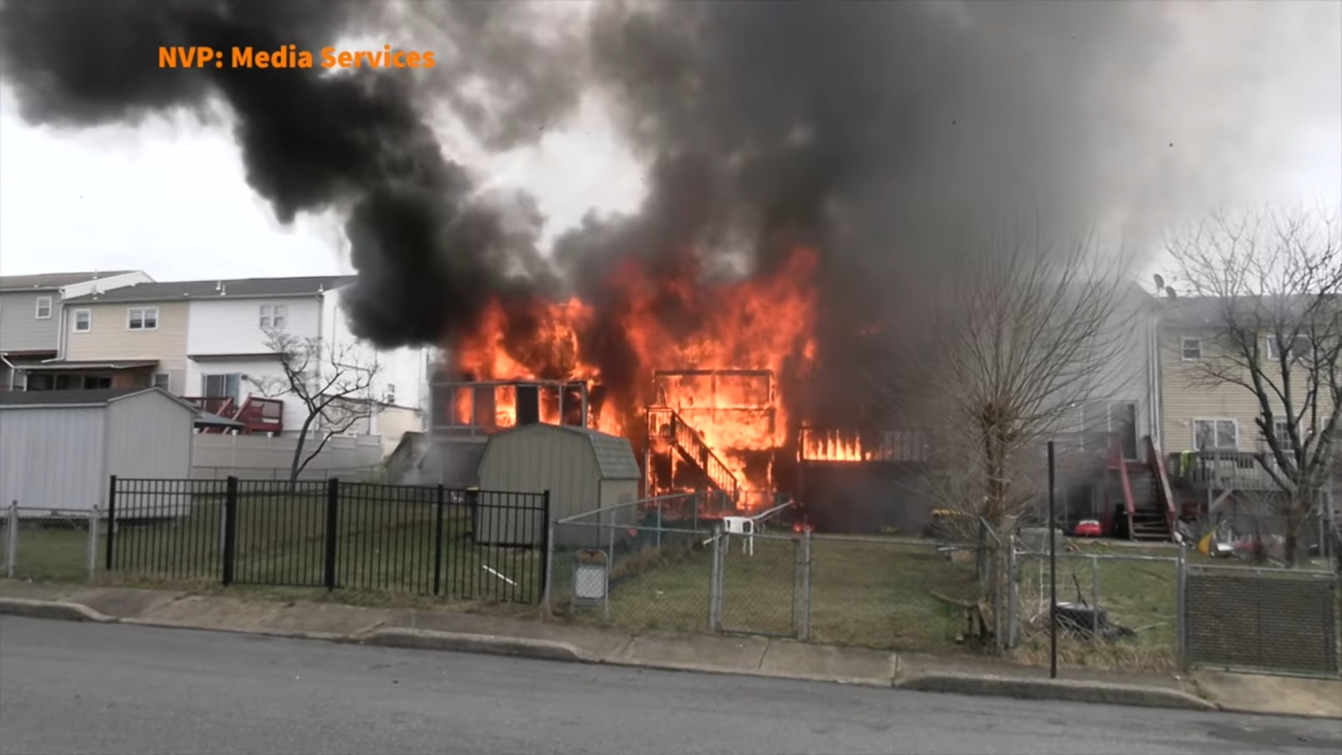 Early video: Multiple homes burn in Pennsylvania