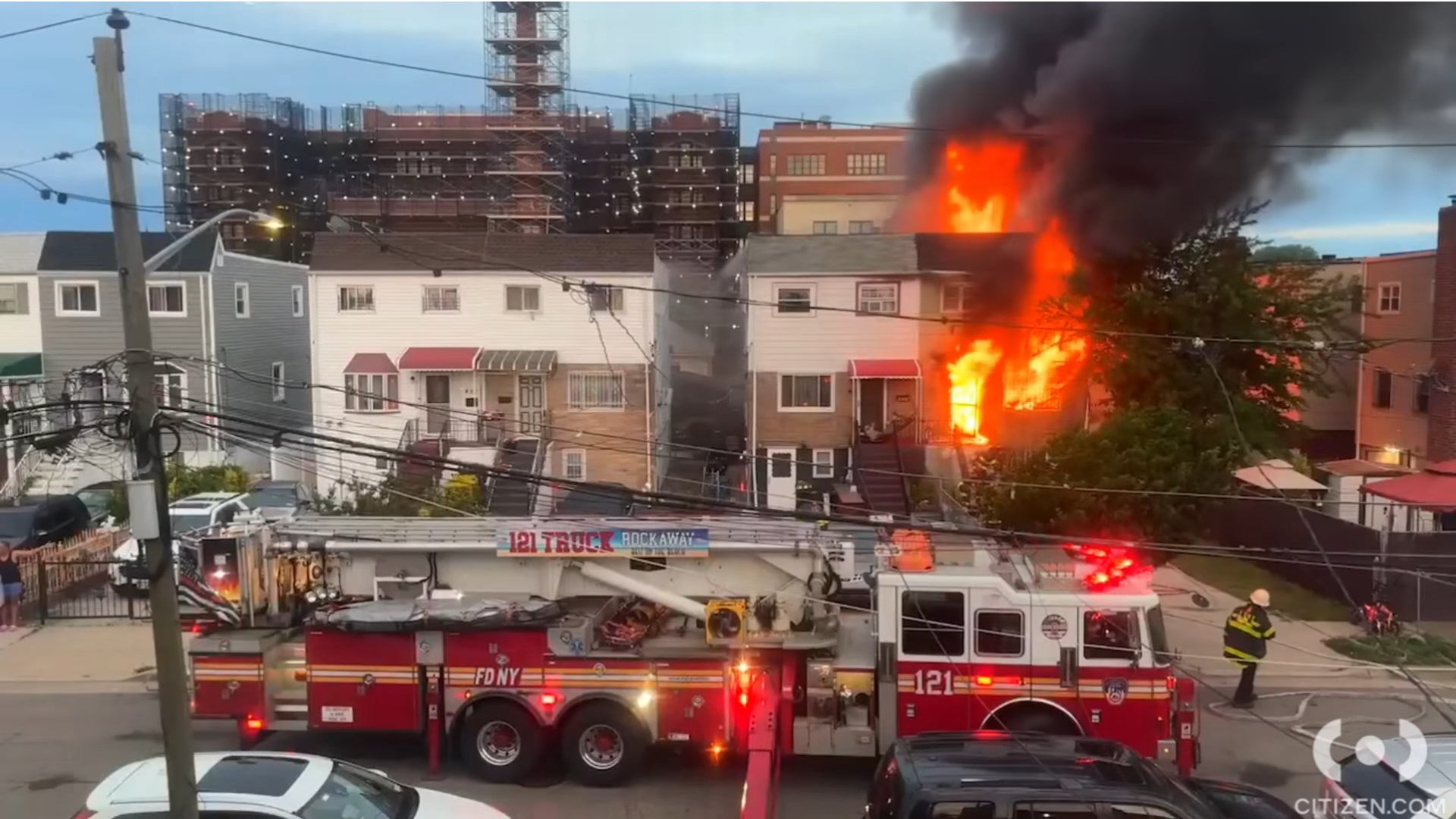 Early video: House fire in Queens, NY