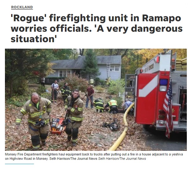 A ‘rogue’ fire department in Ramapo, New York